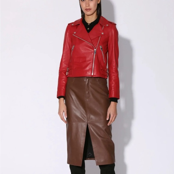 Spring Jacket
Liz Jacket,  Red - Leather by Walter Baker Brand NEW - Picture 7 of 16